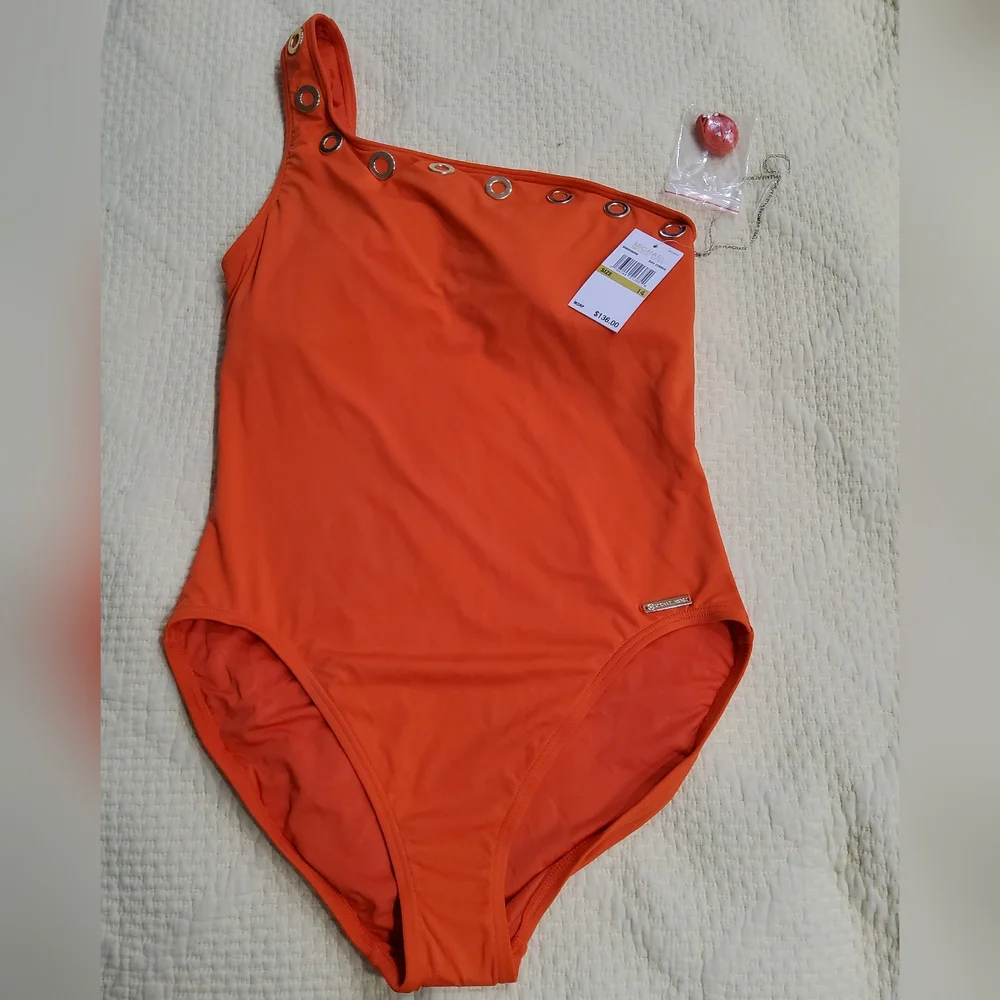 Michael Michael Kors 840 Zinnia Swimsuit Size 14